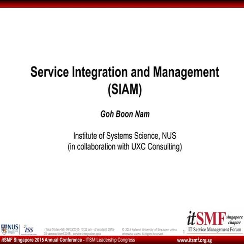 Service Integration and Management (SIAM)