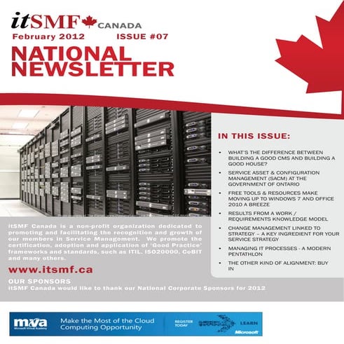 ITSMF canada omnitracker article