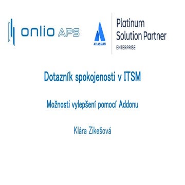 ITSM Jira Service Management Survey addon