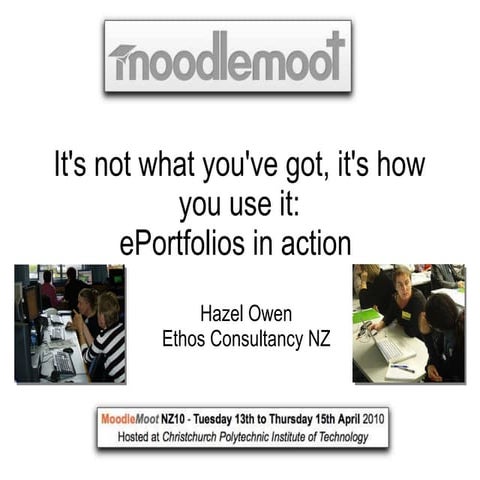 It's not what you've got, it's how you use it...ePortfolios in action