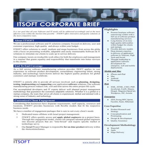 Itsoft company profile