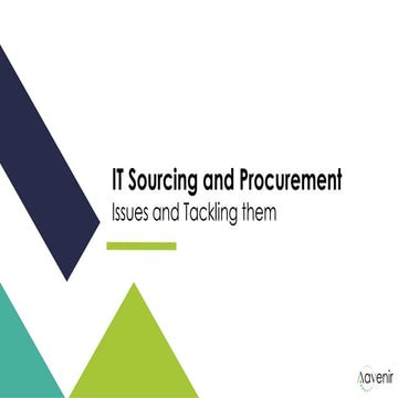 IT Sourcing and Procurement - Can AI Handle Inherent Issues? 