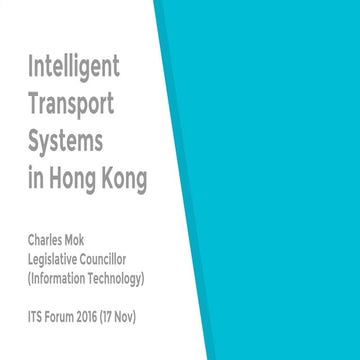 Intelligent Transport Systems in Hong Kong