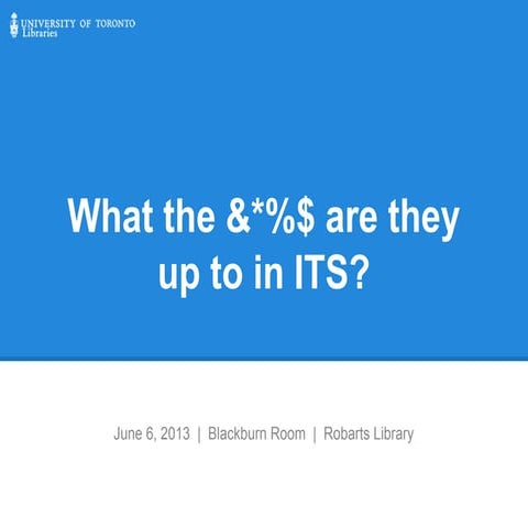 ITS Projects and Services Showcase - June 2013