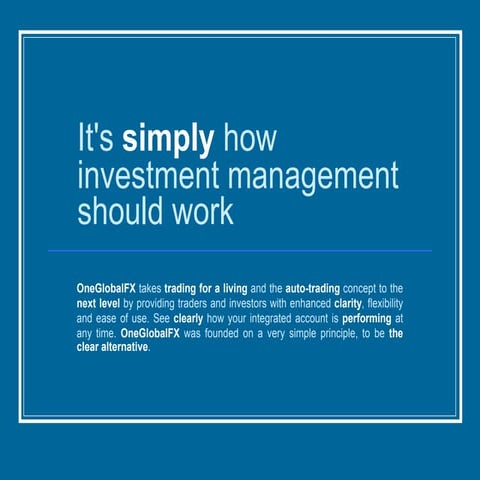 Its Simply How Investment Management Should Work