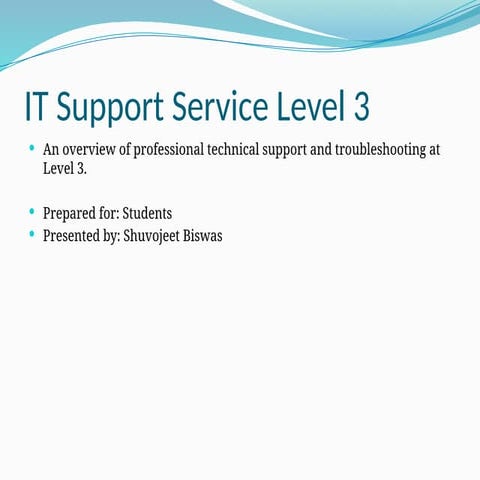 First Level Helpdesk Unit1 Detailed Pptx