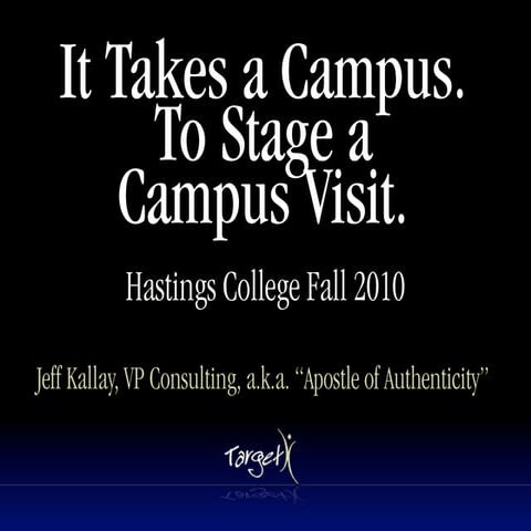 It Takes a Campus Hastings College 10-10