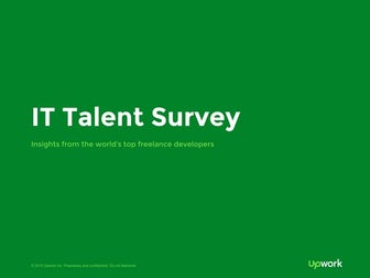 IT Talent Survey: A Global Survey of Top Freelance Developers