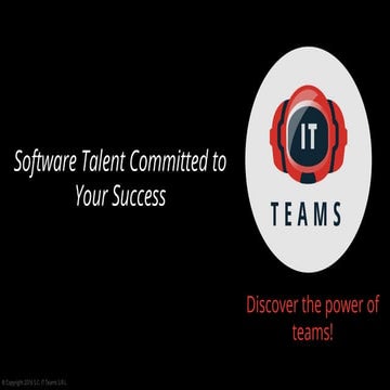 It teams  company presentation