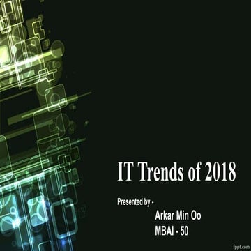 It trends of 2018