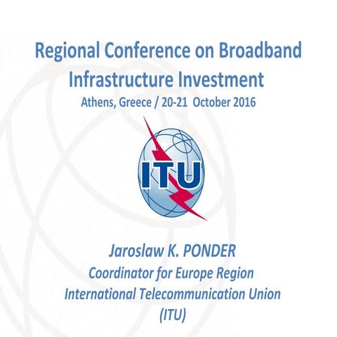 Panel Discussion on Broadband Policy and Planning at Regional Conference on B...