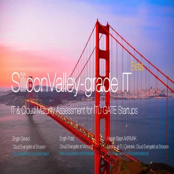Silicon Valley Grade IT and Cloud Maturity Assessment for Startup Ecosystem i...