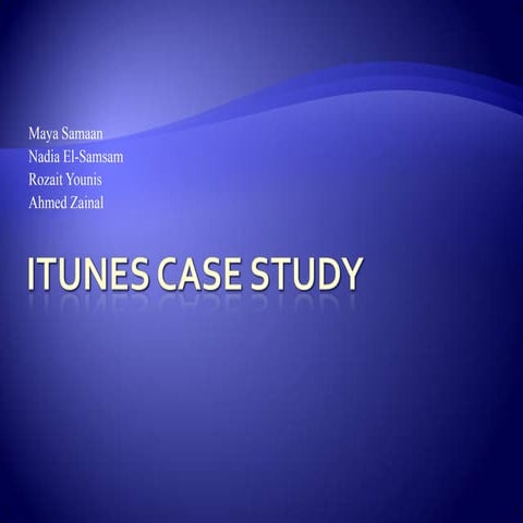 Itunes case study