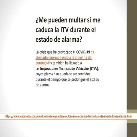 Itv cancelada
