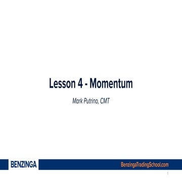 Lesson 4 - Momentum