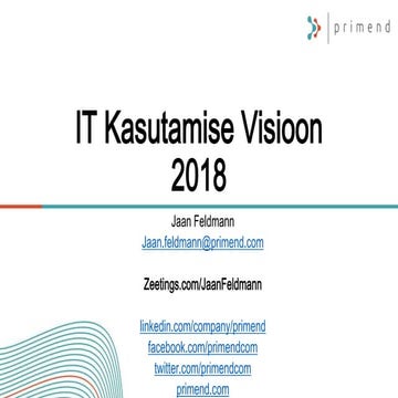 Primend Pilveseminar - IT kasutamise visioon 2018