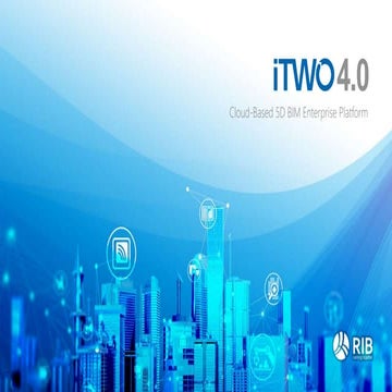 iTWO 4.0 General Introduction