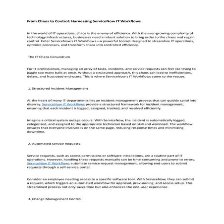 From Chaos to Control: Harnessing ServiceNow IT Workflows.pdf