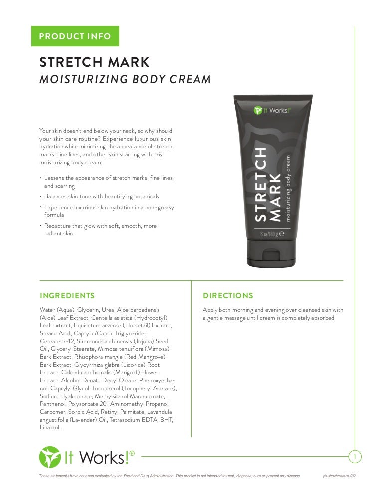 stretch mark moisturizing body cream