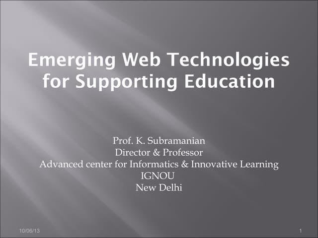 Itz Lecture Bi & Web Tech Standards Feb 2009
