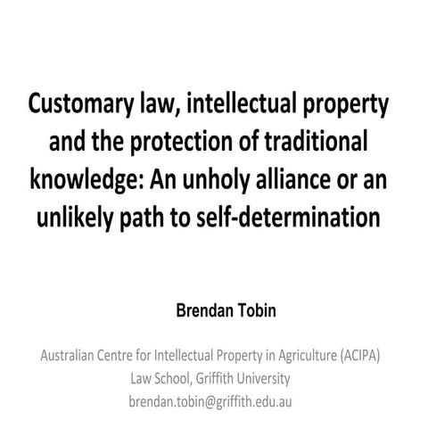 Indigenous Peoples, Customary Law and Human Rights | PDF