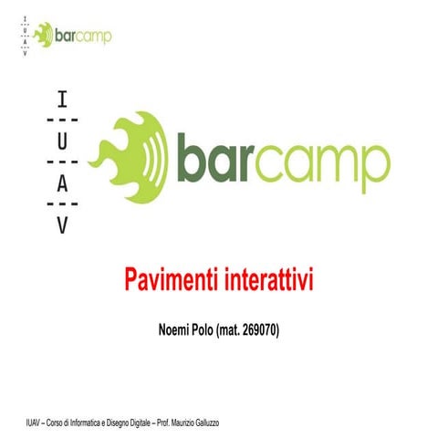 Superfici interattive