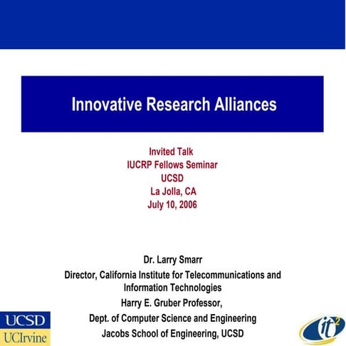 Innovative Research Alliances