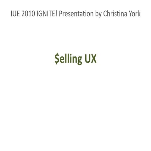 IUE Conference: ignite
