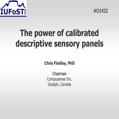 The power of calibrated descriptive sensory panels