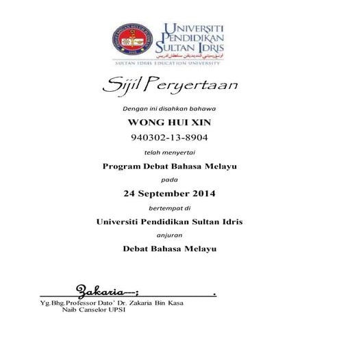 Sijil 4 | DOCX