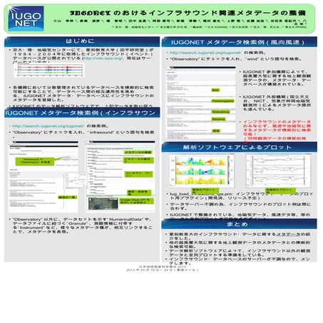 Iugonet 20130524 poster