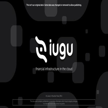 Iugu's pitch deck template