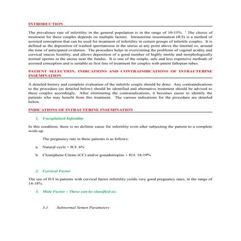 Intrauterine insemination | PPTX