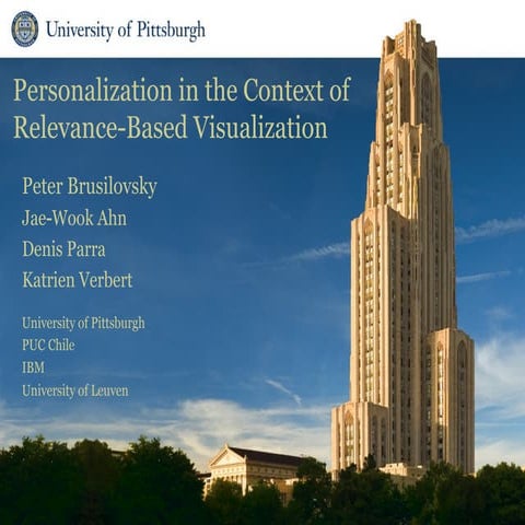 Personalization in the Context of Relevance-Based Visualization