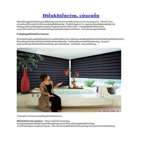 ĐIều khiển rèm, cửa cuốn