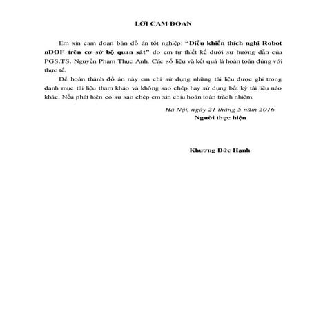 Điều khiển thích nghi cho robot NDOF trên cơ sở bộ quan sát.pdf