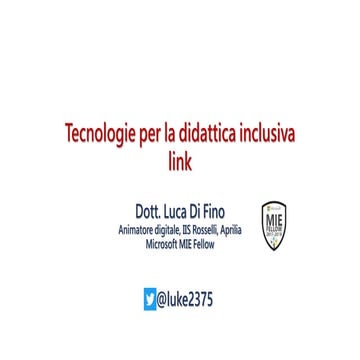 Tecnologie per una didattica inclusiva - link