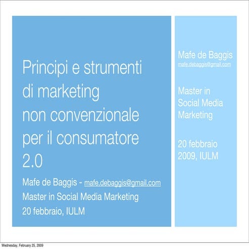 Introduzione al marketing non convenzionale