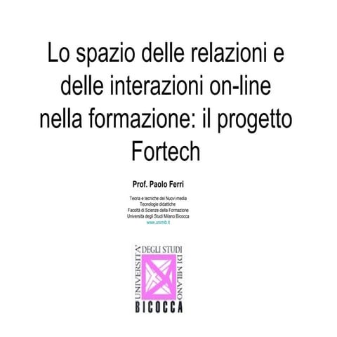 Paolo Ferri - Elearning e pratiche digitali