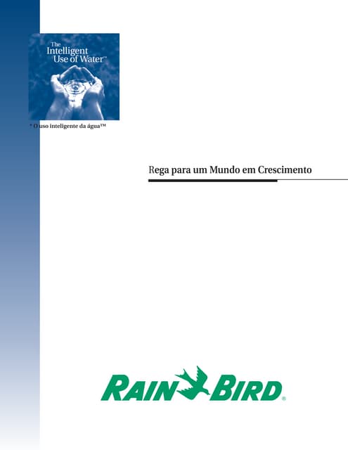Sistemas de rega Manual