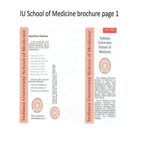IUSM Computer ID Brochure Page 1