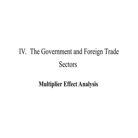 IV.  The Government and Foreign Trade Sectors.ppt