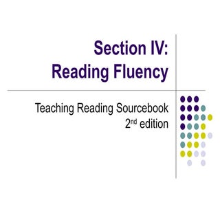 Intro to Reading Fluency