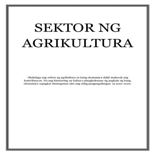 PROYEKTO SA ARALING PANLIPUNAN