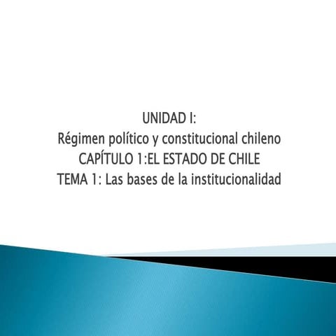 01 Las Bases de la Institucionalidad de Chile | PPTX