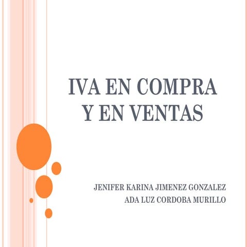 Iva en compra y en ventas