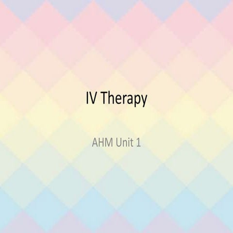 IV Therapy