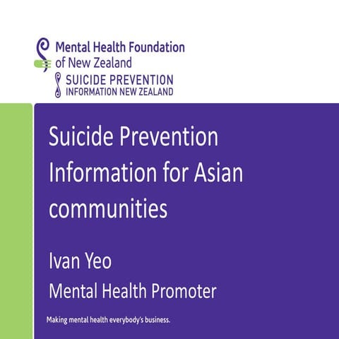 Suicide Prevention Information for Asian Communities