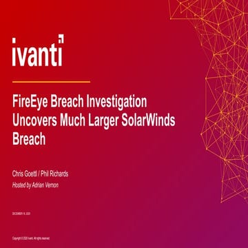 Ivanti Insights Podcast - FireEye Breach
