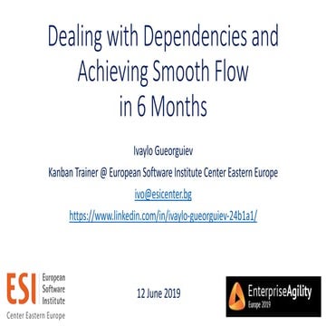 Ivaylo Gueorguiev | Dealing with Dependencies